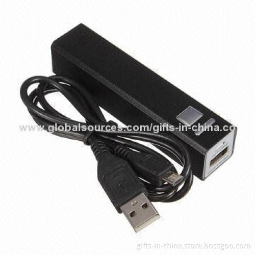 Power Bank for iPhone, CE Mark and 2,600mAh Capacity, 5.0V, 1A